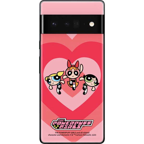 Cartoon Network Powerpuff Girls Hearts Google Pixel 6 Pro Skin